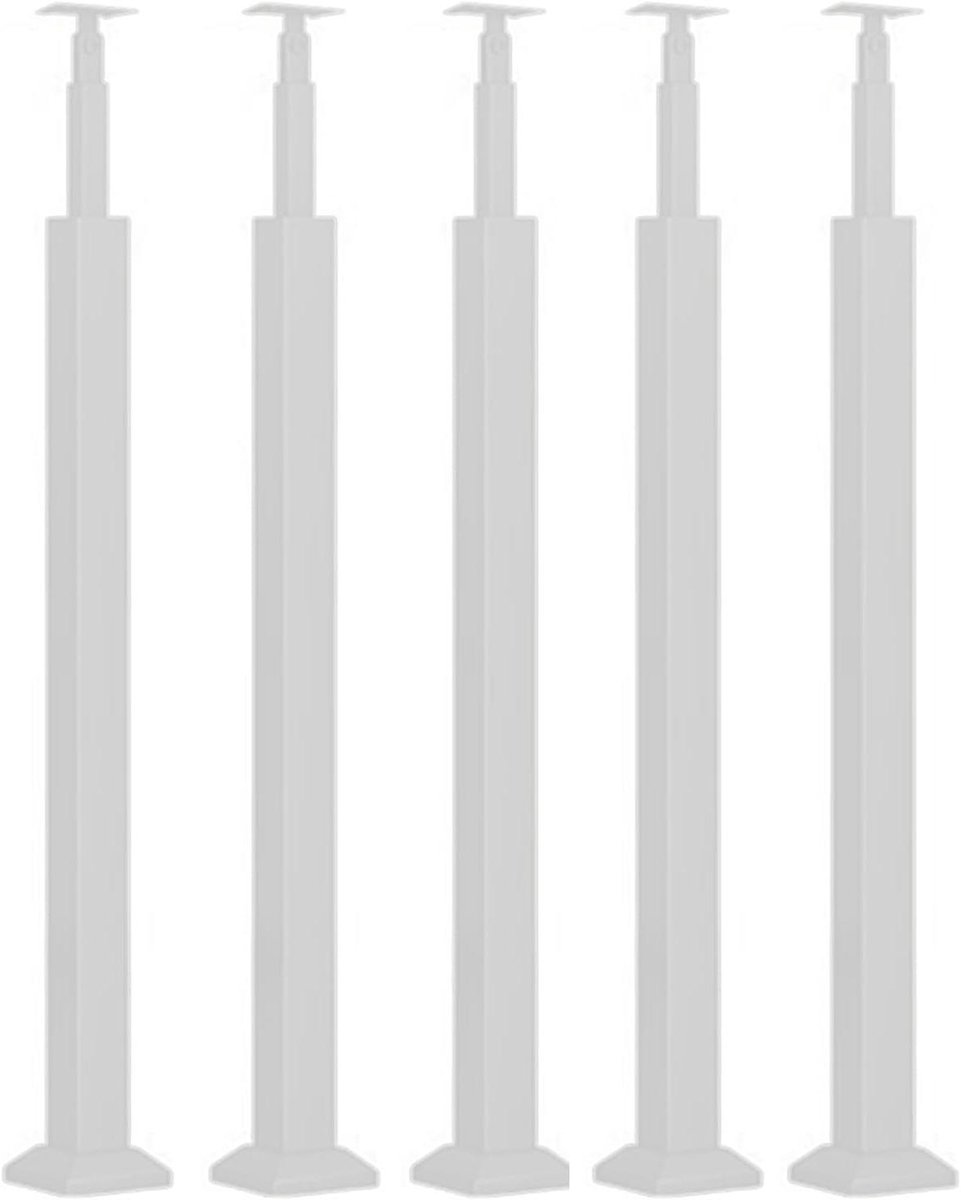 Trapleuning Spindels - Trap Balusters - Veiligheid Verhoging - Verstelbare Hoek - 5 Stuks - Wit
