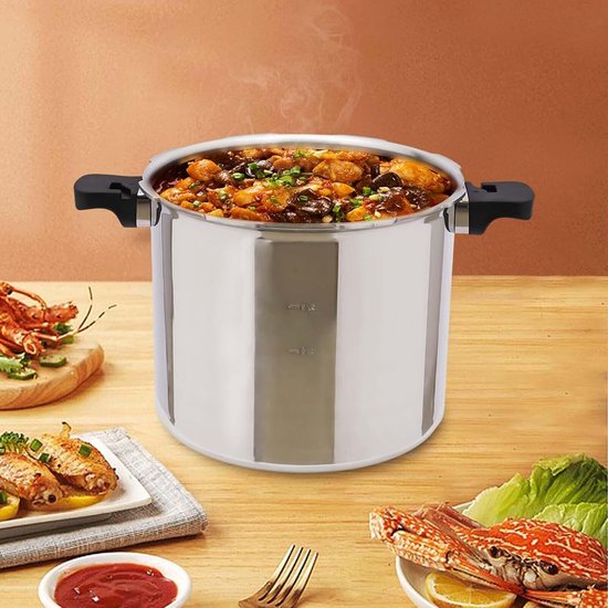 22L Pressure Canner Cooker Kitchen Cookware snelkookpan roestvrij aluminium stoomkoker grote capaciteit inmaakkan keuken snel koken kookpan kookpan stoompan gasfornuizen stoomdruk pan — afbeelding 3