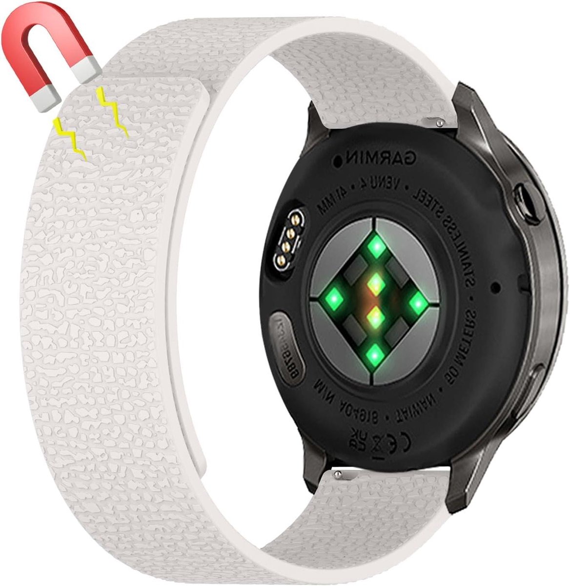 Horlogeband - Reservebandje - Activiteiten Tracker - Magnetische Sluiting - 41 mm - Sterrenlicht