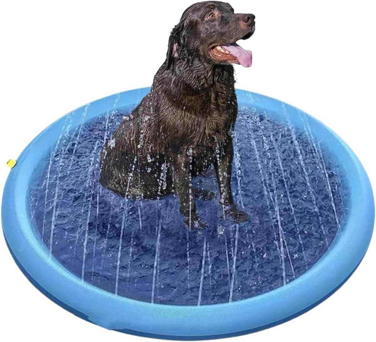 Watersproei Tapijt - Buitenspeelgoed Kinderen - Zomerse Waterpret - Antislip Stabiliteit - 200 cm - Blauw