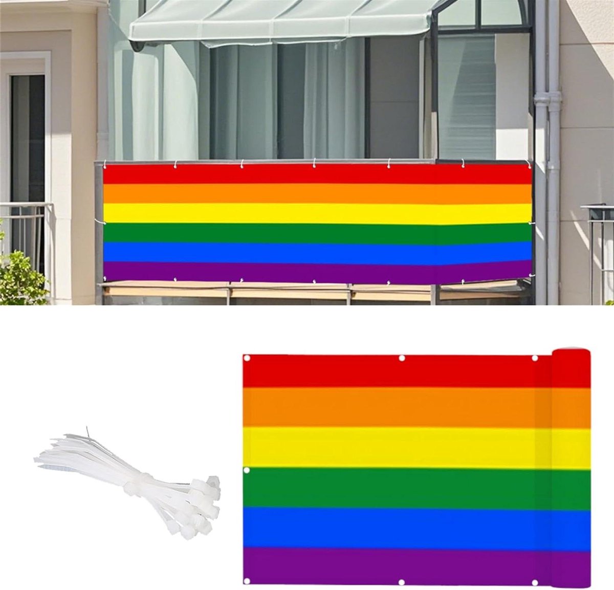 Balkon Privacy Scherm - Windscherm Tuin - Meer Privacy Creëren - Waterdicht UV-bescherming