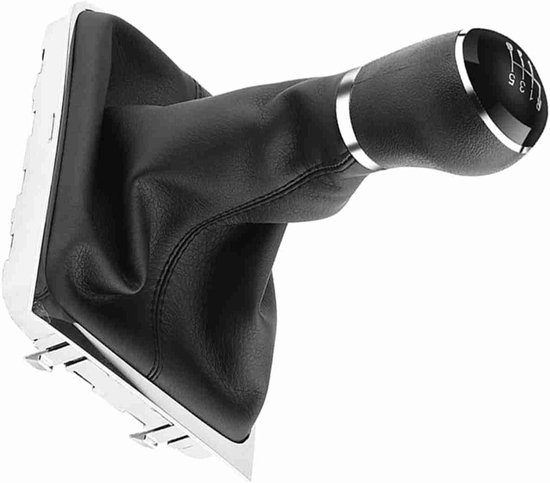 Pookknop Set - Schakelknop Hoes - Auto Interieur - Directe Pasvorm - 6 Versnellingen - Zwart — afbeelding 4