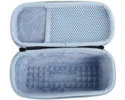 EVA Opbergtas Compatibel voor JBL Flip 7, Bluetooth Speaker Beschermende Dust Shell Cover Draagbare Draagtas Bescherming Shockproof Audio Handtas Organizer (Gevoerd Blauw)