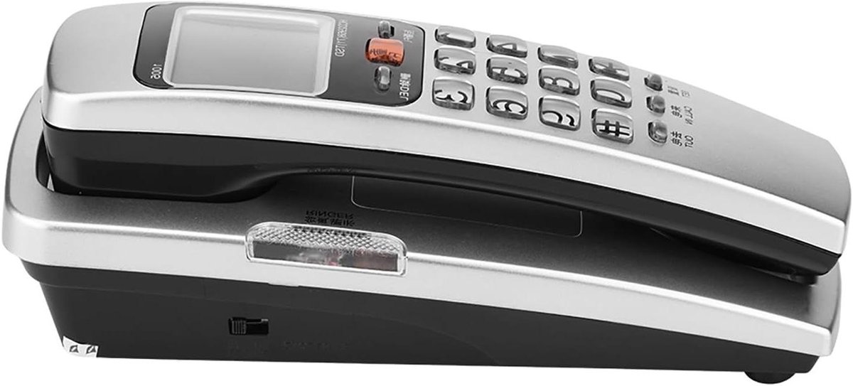 Vaste Telefoon - Snoertelefoon - Thuis en kantoor - Bliksembeveiliging - 30 oproepen opslag - Zilver