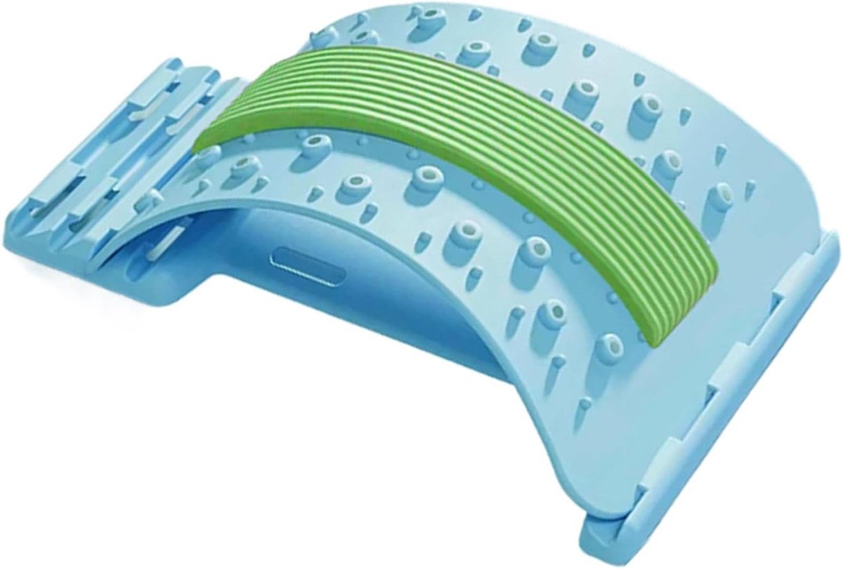 Rugverlenger - Lumbale ondersteuning - Spierontspanning - Drie niveaus - 38 x 20 x 4 cm - Zwart