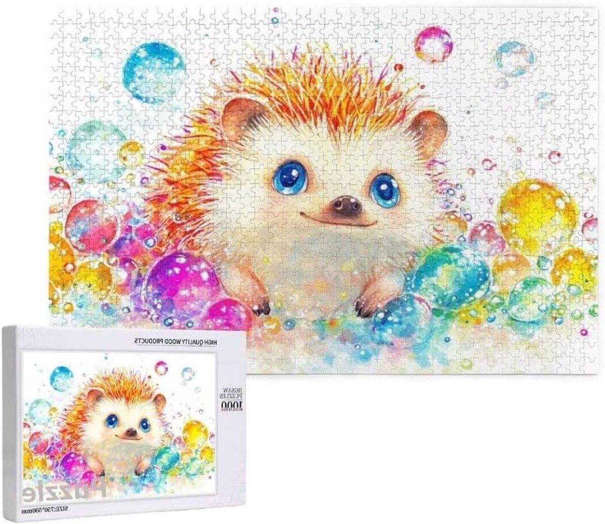 Legpuzzel Volwassenen - Houten Puzzel - Ontspanning en Decoratie - Uniek Gesneden Stukjes - 75x50 cm - Multicolor