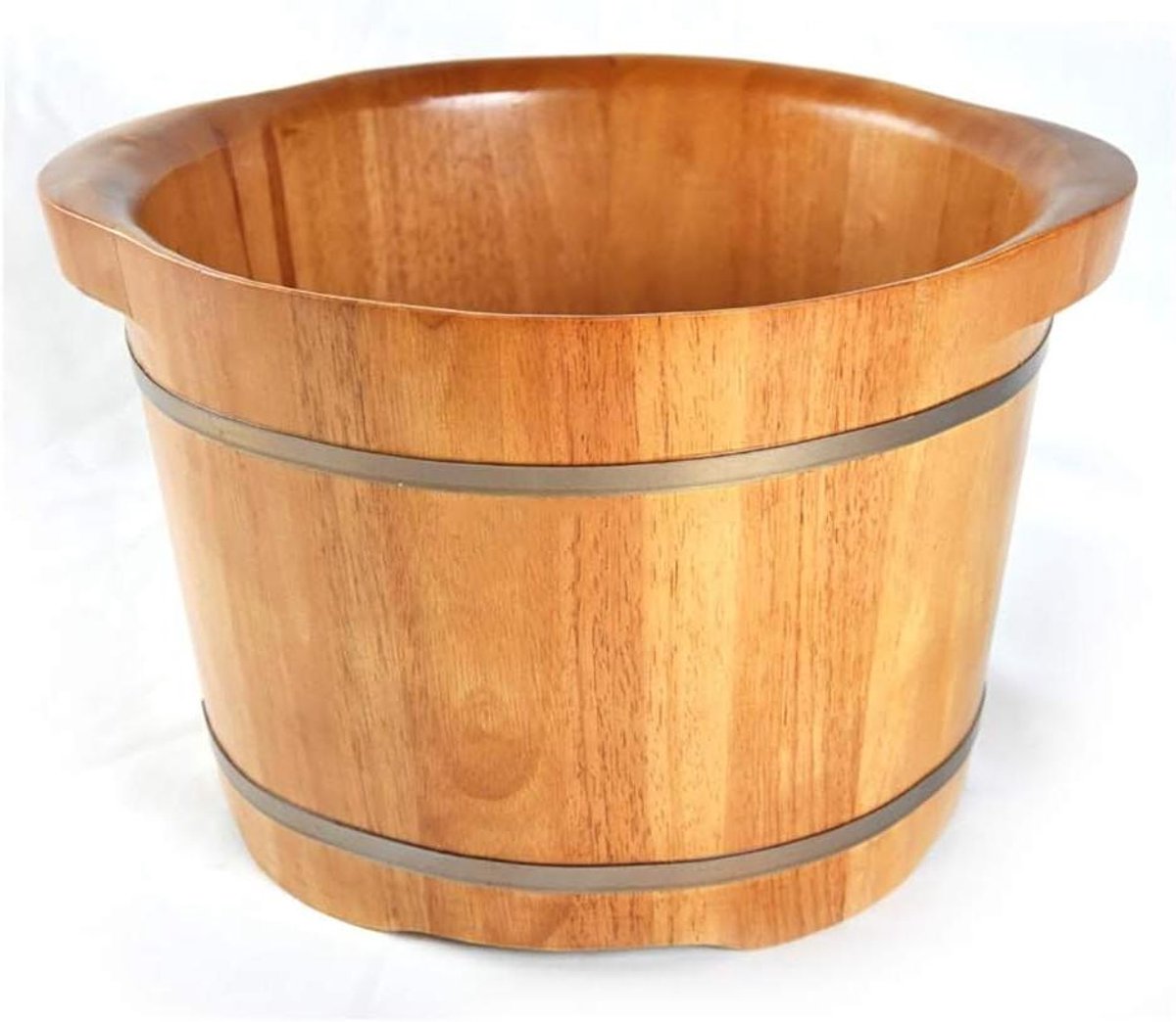 Houten Voetenbad - Voetenemmer Massage - Ontspanning Thuis - Handgemaakt Ontwerp - Glad Oppervlak - Natuurlijk Hout