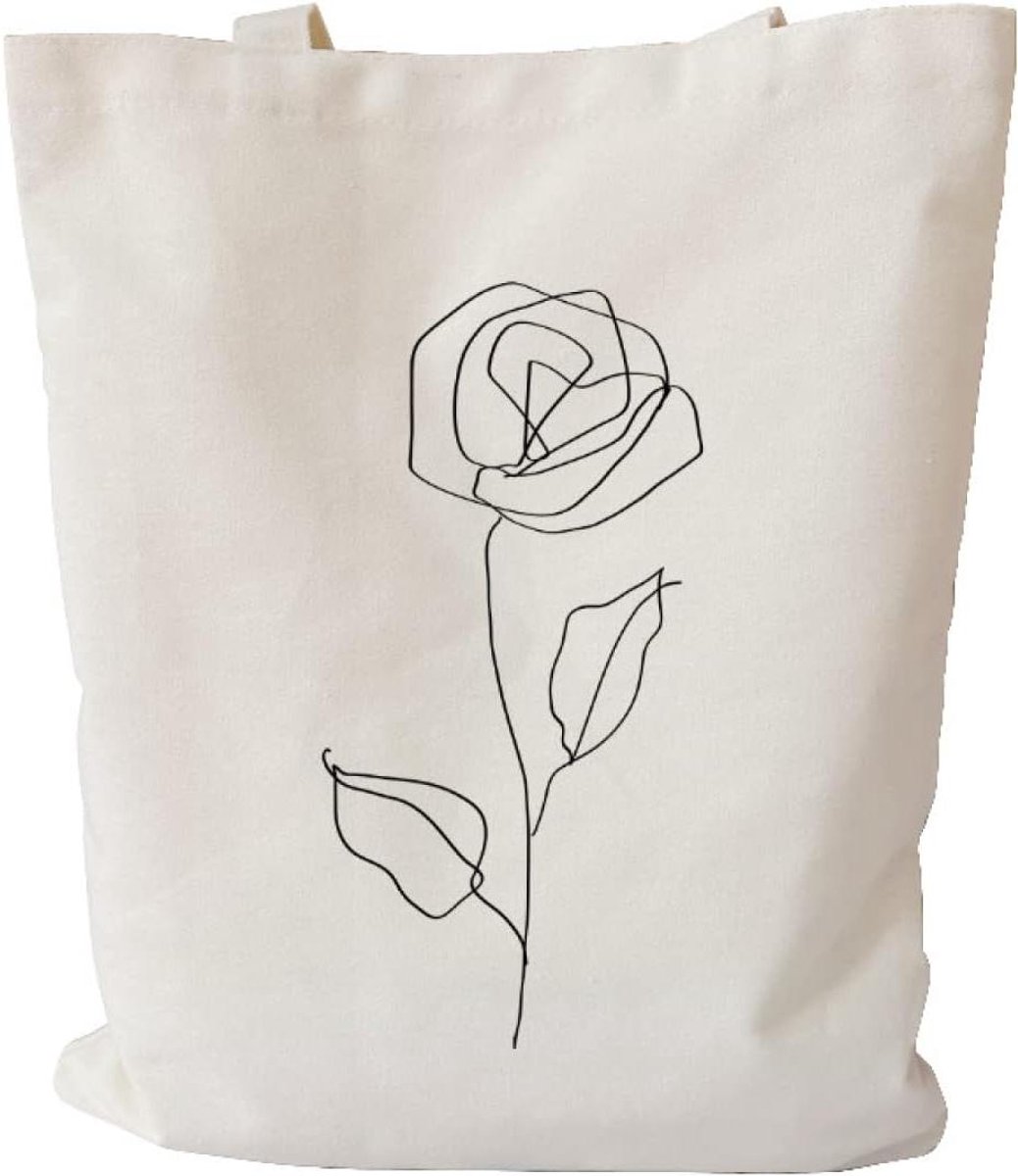 Tote Bag - Stoffen Tas - Boodschappen Doen - Grote Capaciteit - 30 x 40 cm - Natuurlijk