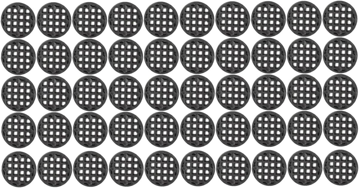 Bloempot Bodemmat - Drainage Net - Planten Verzorgen - Voorkomt Bodemverlies - 50 stuks - Zwart