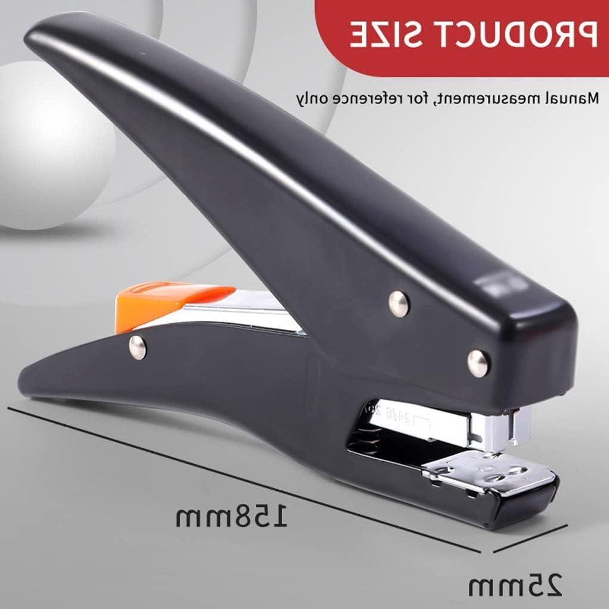 Bureaunietmachine Metaal - Hand nietmachine - Papier Binden - Krachtige Nietmachine - 2.5x15.8 cm - Wit