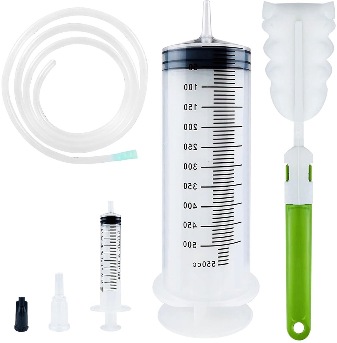 Grote herbruikbare spuit voor vloeistoffen - 100ml/200ml/300ml/500ml - Perfect voor laboratoria, irrigatie en industriële toepassingen