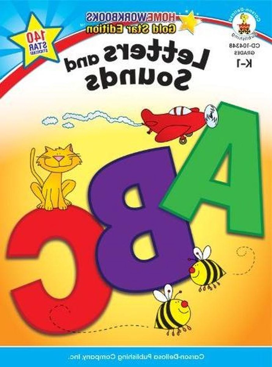 Werkboek Letters - Leermethode - Basisvaardigheden Leren - Gouden Ster Editie - Groep K-1 - Meerdere kleuren