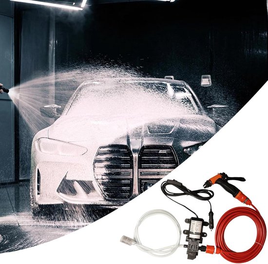 Hogedrukreiniger - Draagbare Wasmachine - Auto Thuis Wassen - Dubbel Pompsysteem - 12V - Uniek — afbeelding 4