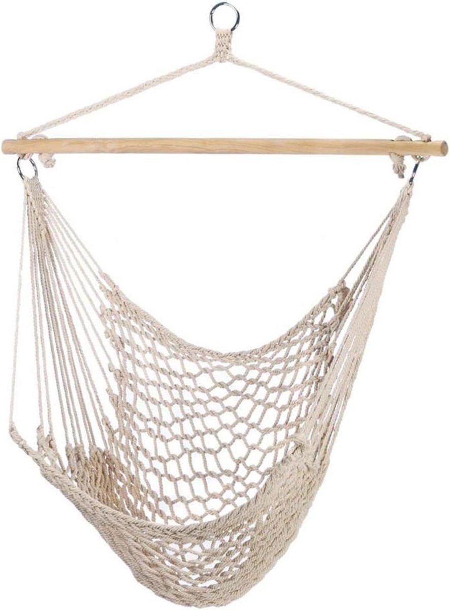 Hangmat Stoel - Schommelstoel Buiten - Ontspannen Buiten - Comfortabel Cocoon - 130 x 100 cm - Multicolor