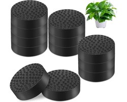 carmdering - Onzichtbare Bloempot Voeten - Steunpoten Voor Plantenbakken - TPE Potendoppen - Verhoogde Luchtcirculatie - Efficiënte Waterafvoer - Duurzaam TPE Materiaal - Compact En Onopvallend Ontwerp - Voorkomt Vlekken En Schuiven - 12 Stuks