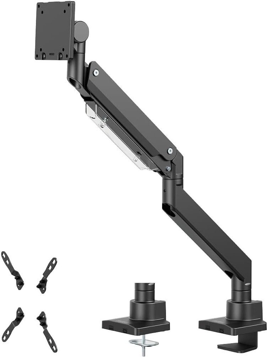 Monitor Arm - Bureauhouder - Ergonomisch Werken - Verstelbare Positie - Tot 57 inch - Zwart