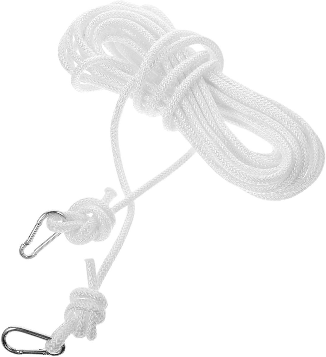 Waslijn Stuk - Droog Touw - Buiten Drogen - Nylon Gevlochten - Meer Dan 10 Meter - Wit