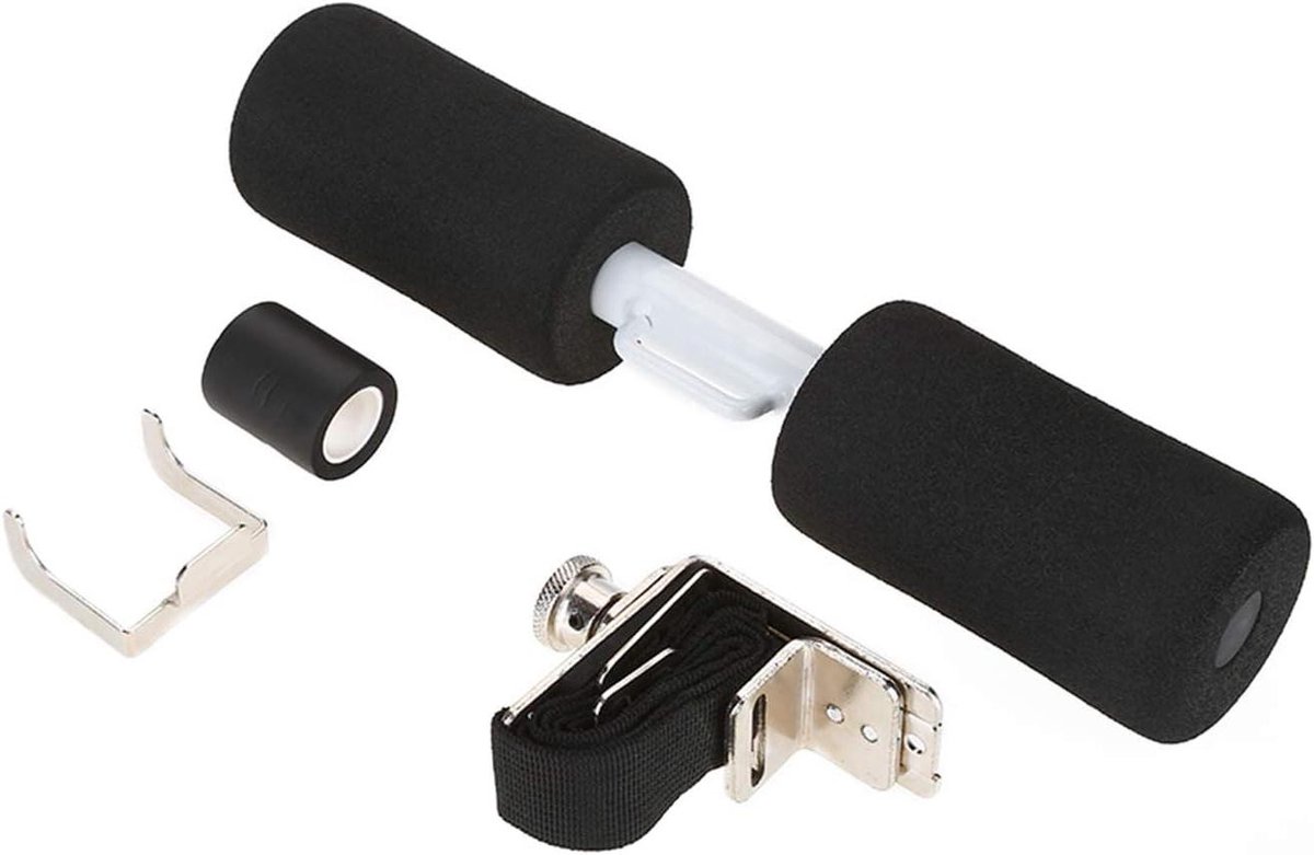 Sit Up Bar - Buikspier Trainer - Thuistraining Spierkracht - Verstelbare Clip - 624 g - Zwart