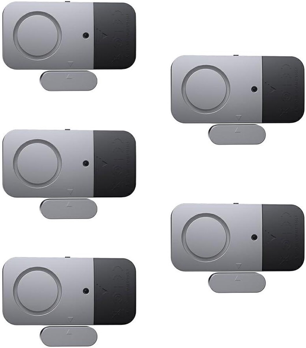 Deur Raam Alarm - Magnetische Sensor - Inbraak Waarschuwing - 120dB Sirene - 5 Stuks - Wit