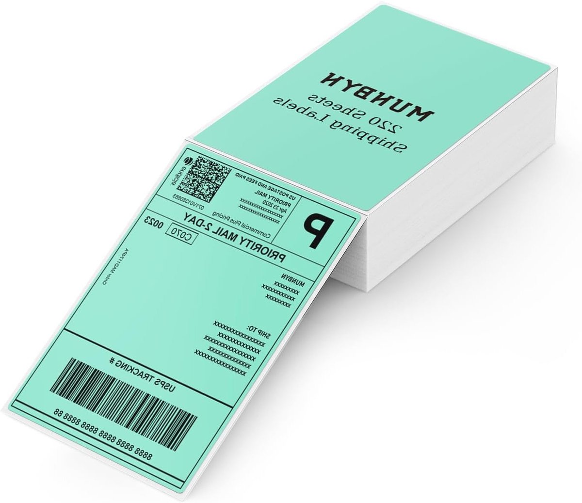 Thermodirect Labels voor Thermische Printers, 102x152mm, 220 Stuks, Permanente Hechting voor Verzending en Logistiek