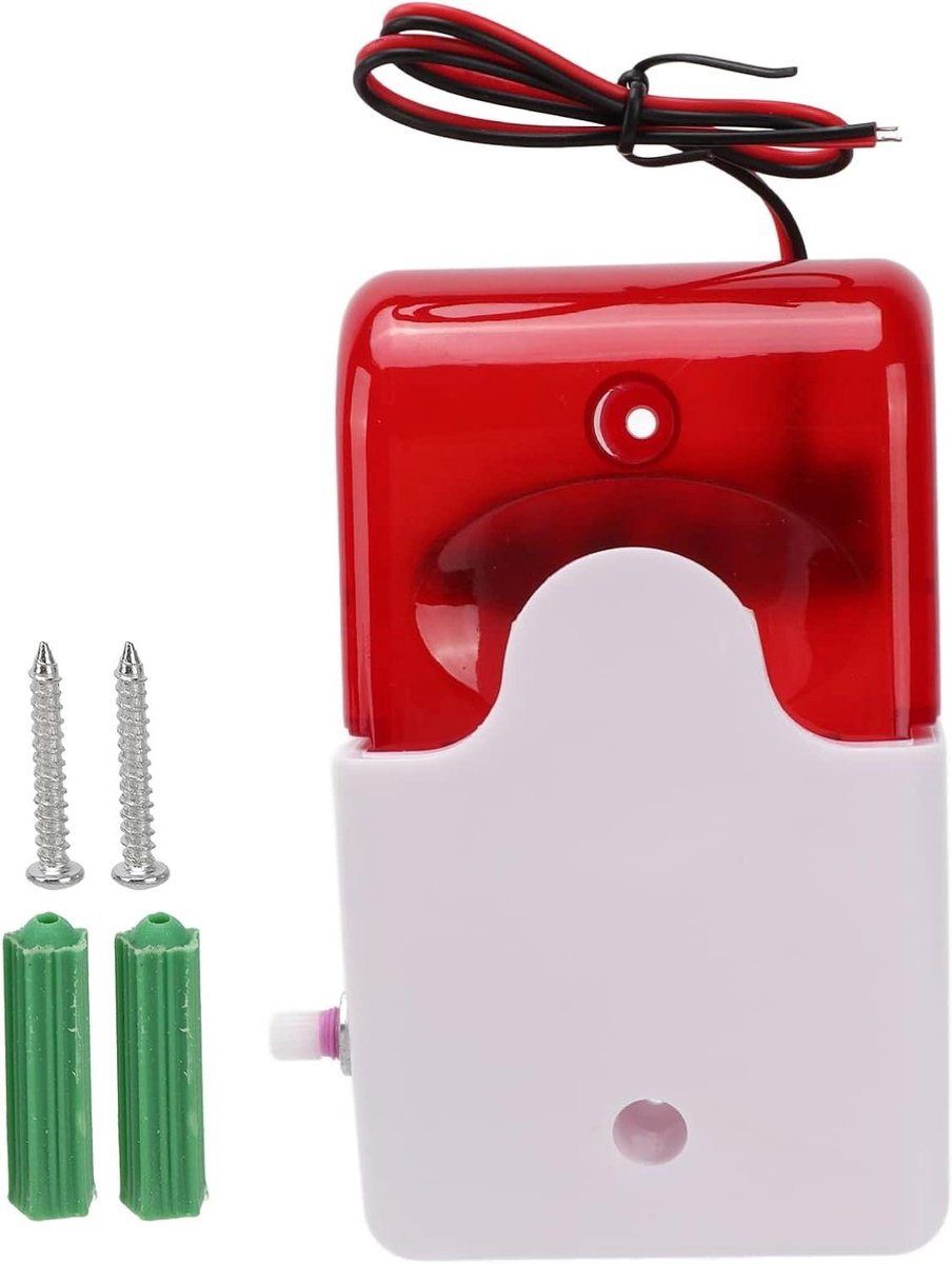 Bewegingsalarm Geluid Licht - Waarschuwingsapparaat - Veiligheid Verhoging - Instelbaar Schokbestendig - 14 x 9 x 5 cm - Niet gespecificeerd