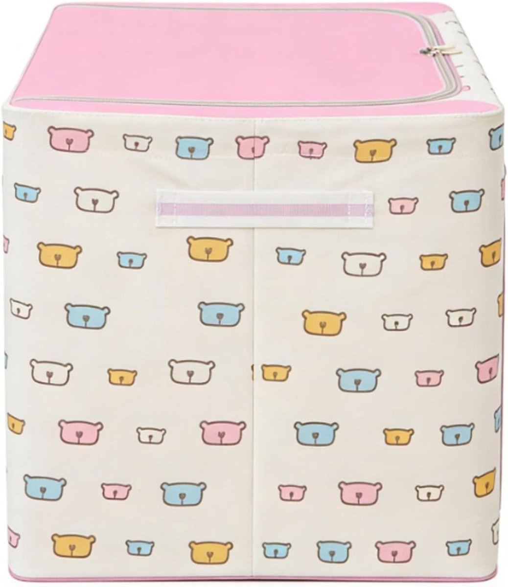 Stoffen Opbergbak - Kast Organizer - Opbergen Kleding - Wasbaar Ontwerp - 50 x 40 x 2 cm - Roze