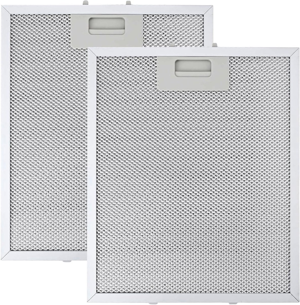 2 Stuks 310×250mm Afzuigkapfilter voor Extractor Hoods, Wit, Hoge Olieopslagcapaciteit, Vijf Laags, Duurzaam en Temperatuurbestendig Filter
