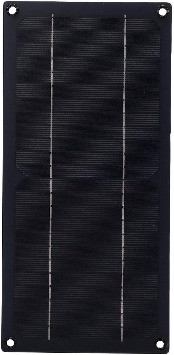 Flexibel Zonnepaneel - Draagbare Oplader - Energie Opwekken - Buigbaar Paneel - 30x14.5cm - Zwart
