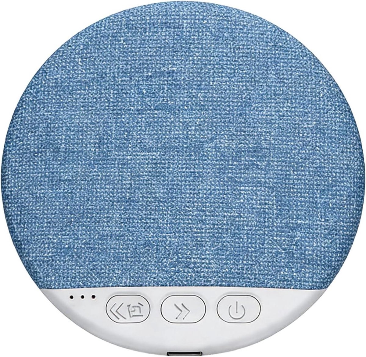 Slaapkussen Luidspreker - Hoofdtelefoon Witte Ruis - Ontspanning en Slaap - Draagbaar met Timer - 9.6x9.6x1.1cm - Blauw