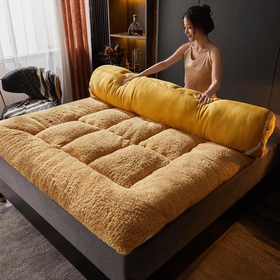 Draagbare Matras - Opvouwbaar Futon - Comfortabel Slapen - Ademend Vocht afvoerend - 150 x 200 cm - Grijs — afbeelding 2
