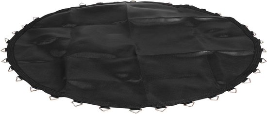 Springmat Trampoline - Vervangingsmat Stuiteren - Buiten Spelen - Hoge Elasticiteit - 140 x 140 cm - Zwart