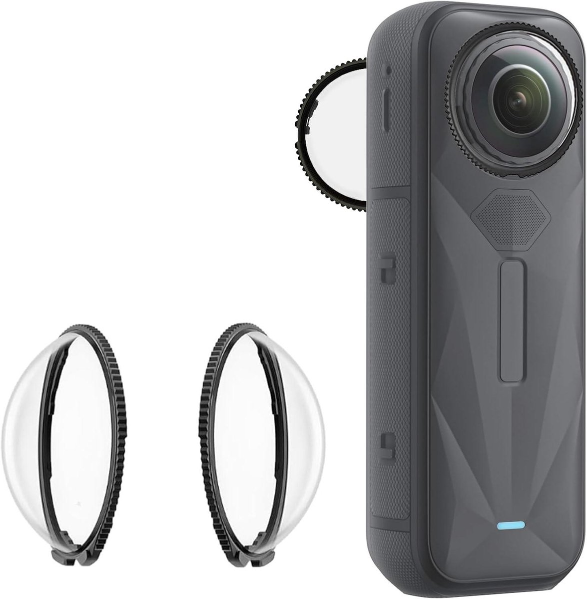 Lensbeschermers - Lens protectors - Camera beschermen - Gehard glas 10H - Voor Insta360 X5 - Transparant