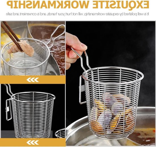 Dailygoods- Pastamachine Roestvrij Staal - Multifunctioneel - Duurzaam - Veilig - Handvat - Praktisch Gebruik - Zeef van Dailygoods — afbeelding 2