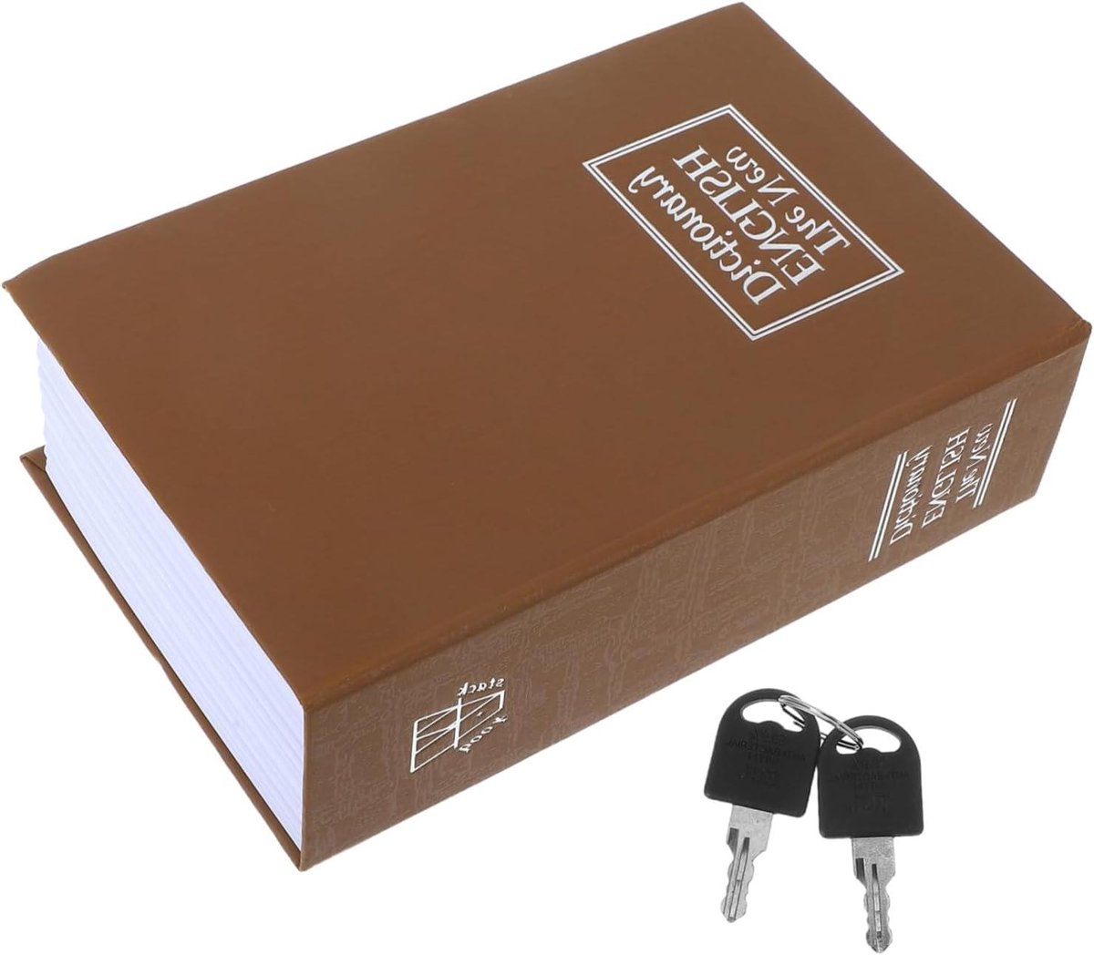 Verborgen Boek Safe - Geheime Opbergdoos - Waardevolle Spullen Beveiligen - Authentiek Boekontwerp - 18.30x12.30x6.00cm - Diverse kleuren