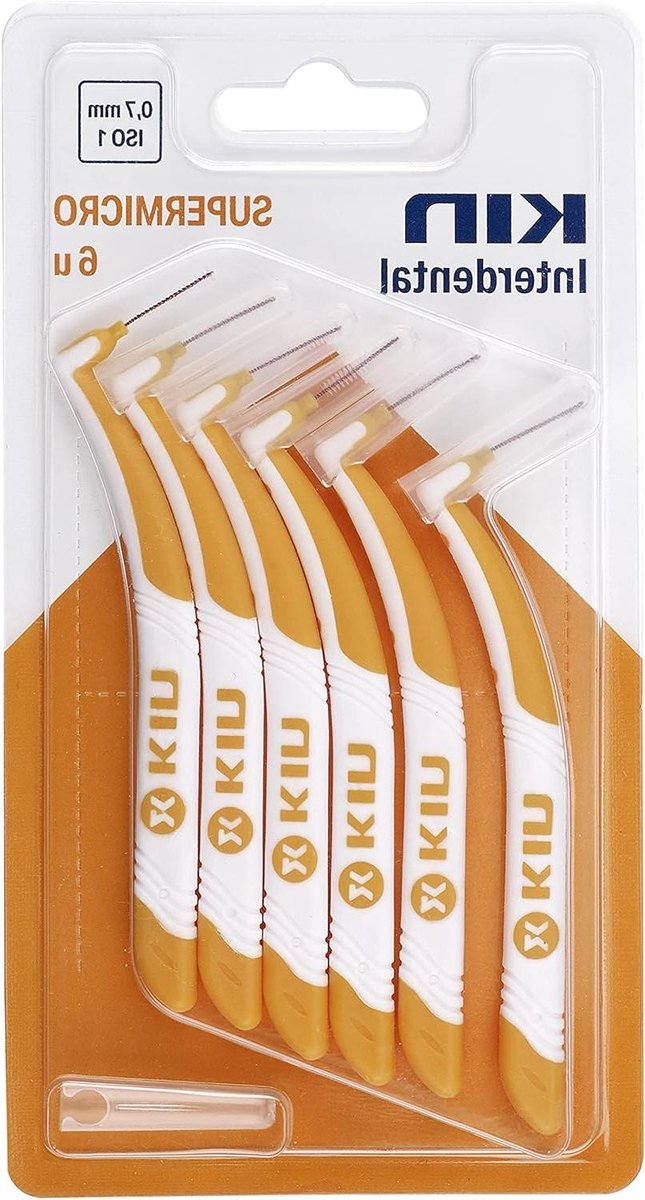 Interdentale Borsteltjes - Tandenstokers - Mondhygiëne - Supermicro - 07 mm - Zwart