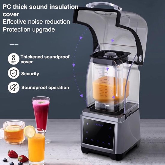 Stille Blender - Geluidsdichte Mixer - Smoothies Maken - Krachtige Motor - 1.8 Liter - One Color — afbeelding 2