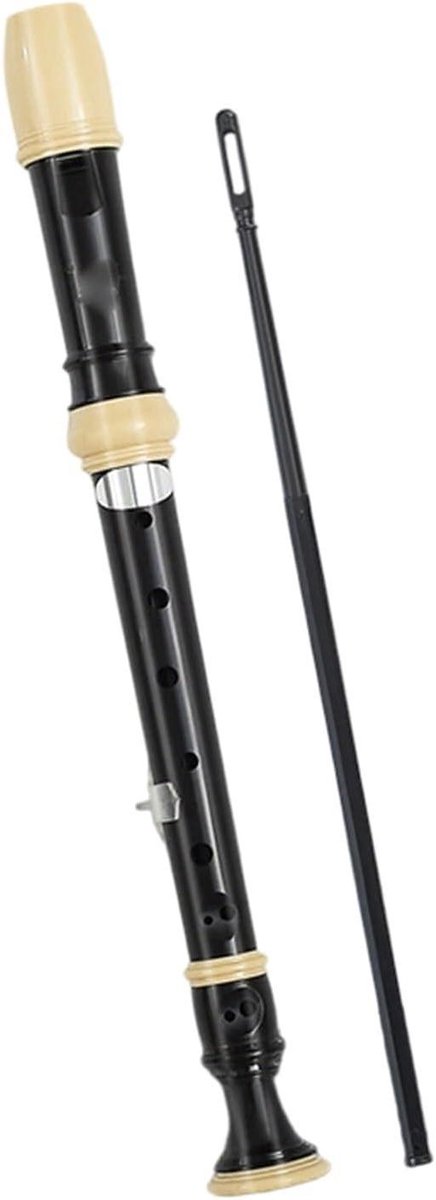 Sopraanblokfluit - Blokfluit recorder - Muziek maken - 8-gaats ontwerp - 325 cm - Zwart