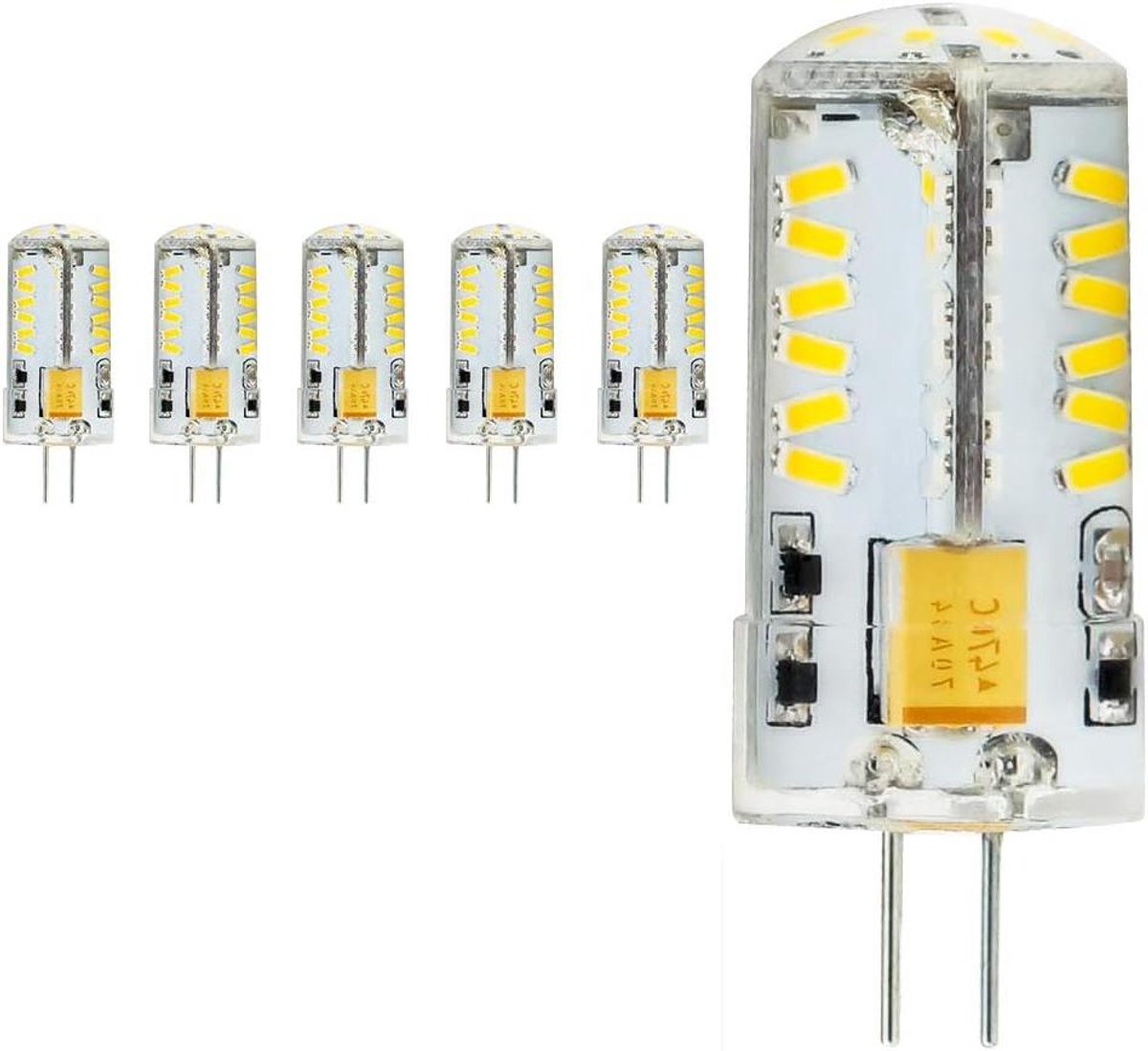 G4 LED Lampen - Mini Halogeen Vervanger - Sfeerverlichting Creëren - Energiebesparend 4 Watt - 5 stuks - Warm Wit