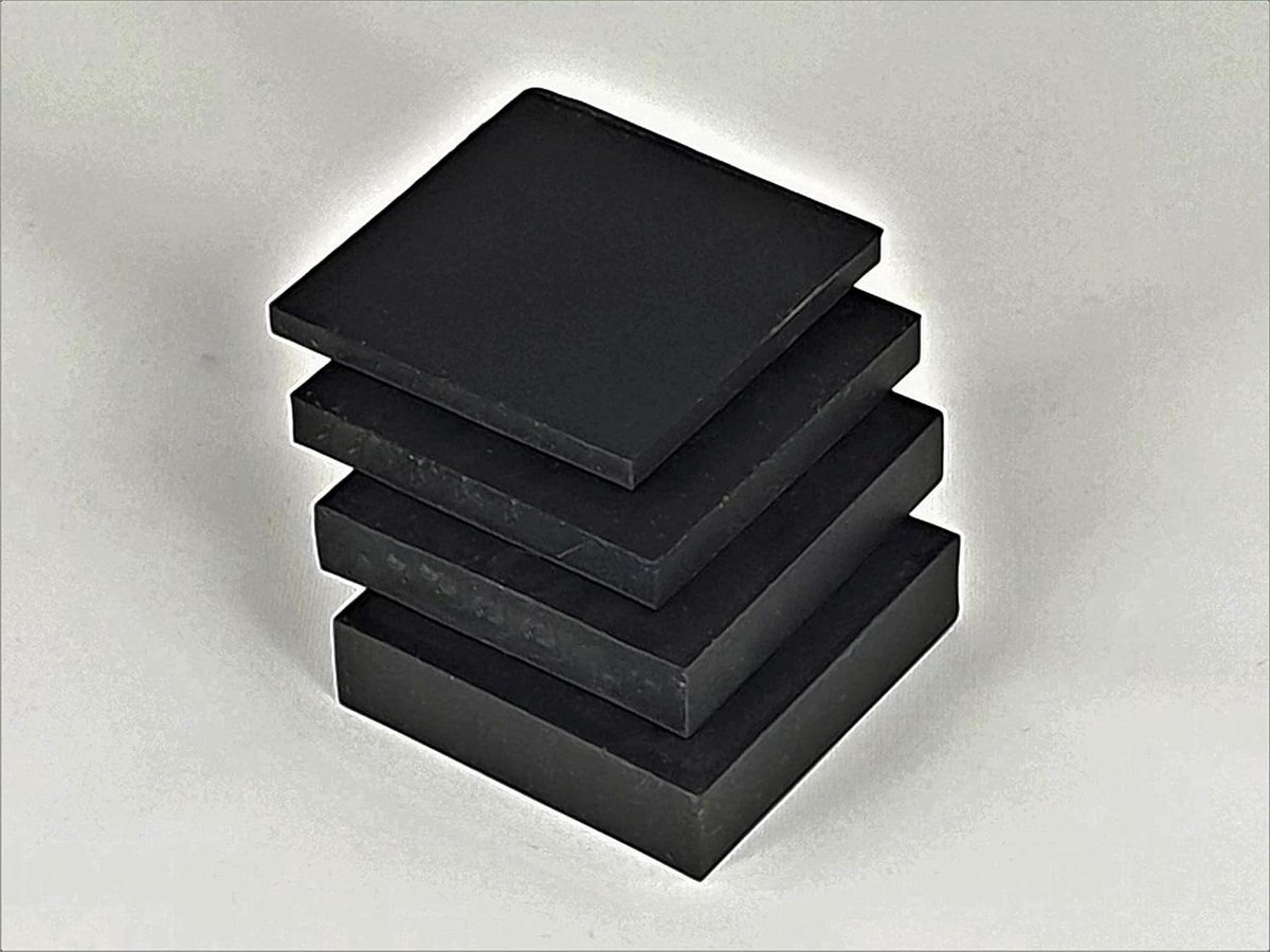 Rubberen Tegels - Rubbermatten Vloer - Geluidsisolatie Vloer - Waterdicht Weerbestendig - 40 x 40 cm - Zwart