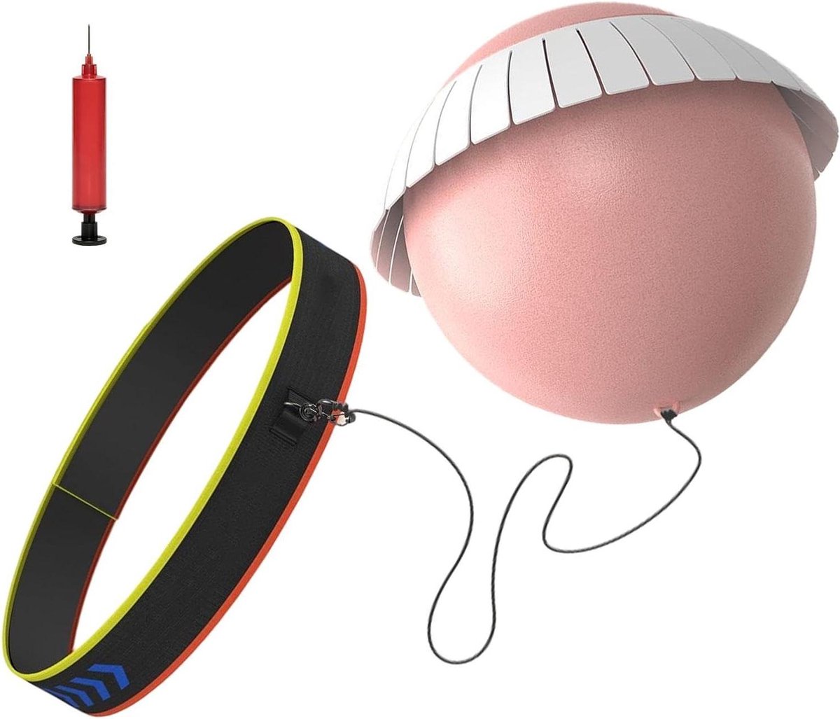Boksbal Hoofdband - Reflex Bal Boksen - Verbeteren Coördinatie - Interactieve Reflex Bouwer - Verstelbaar - Roze