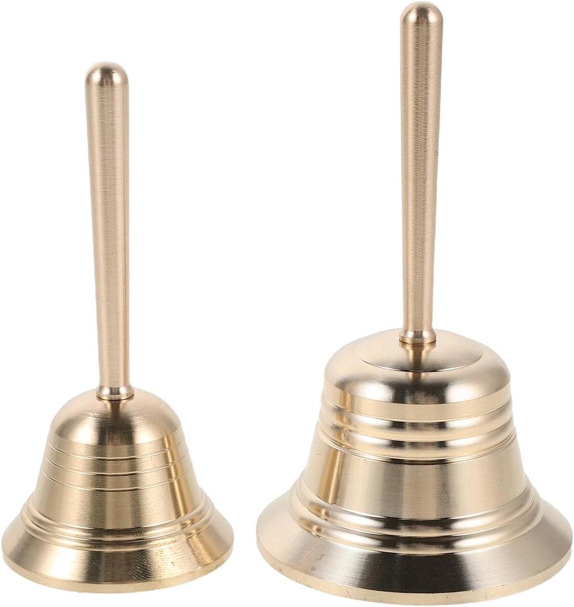 Messing Handbellen - Vintage Bellen Set - Sfeer Verhogend - Helder en Scherp Geluid - 92 x 53 cm - Goud