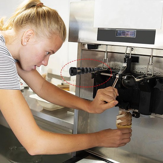Ijsmachine Hendel - Vervangingsonderdeel Handvat - IJs Bereiden - Antislip Ergonomische Grip - 175 cm - Zwart — afbeelding 4