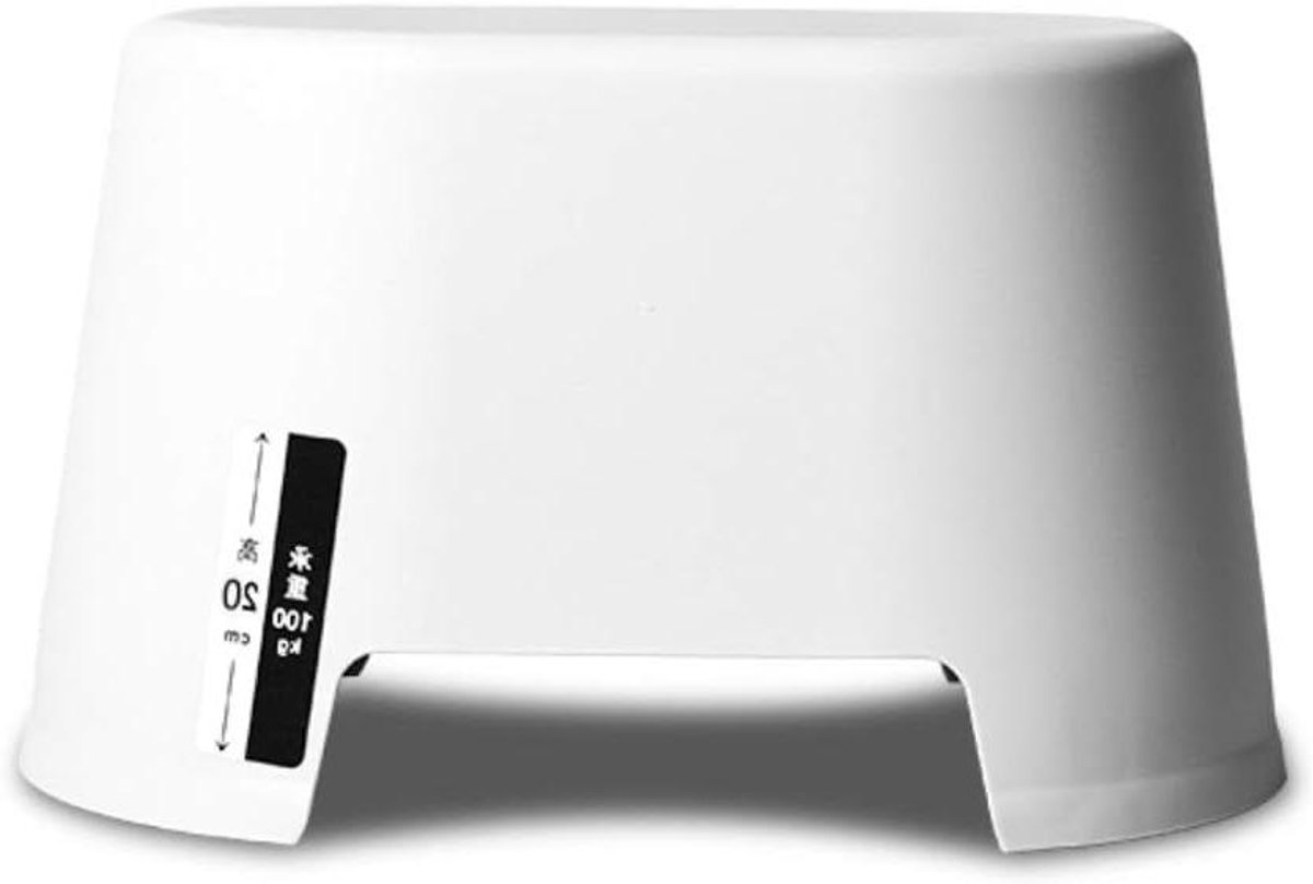 Badkamer Kruk - Douche Krukje - Huishoudelijk Gebruik - Antislip Bodem - L33cm - Bianco