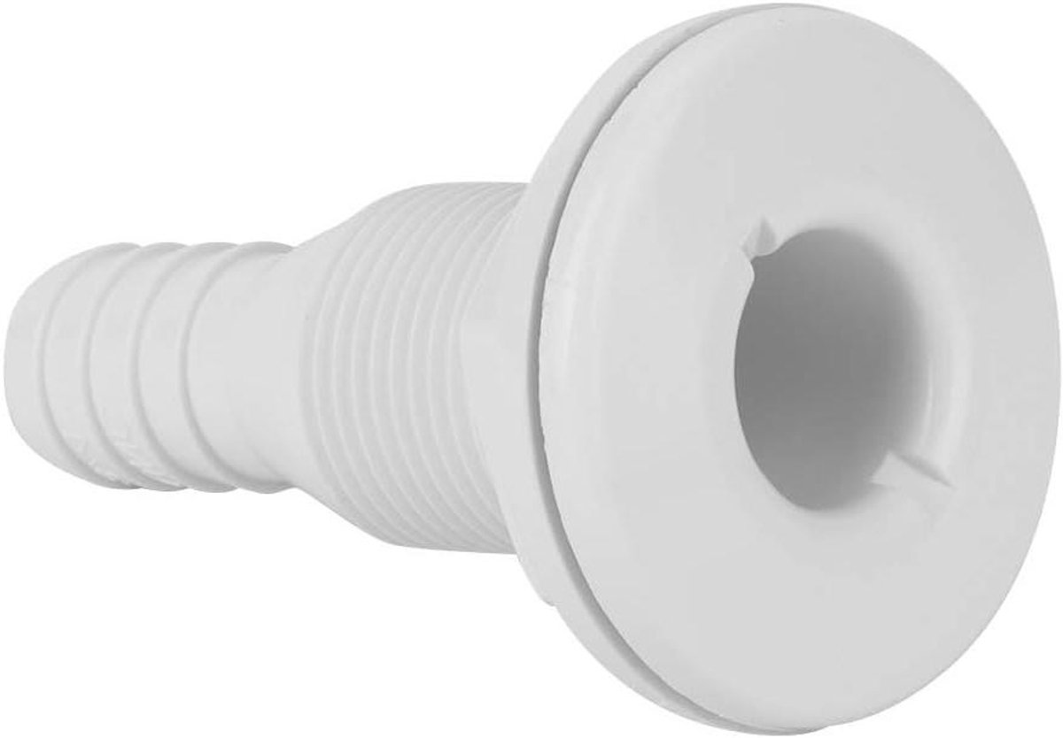 Scheepsdoorvoer Fitting - Afvoerplug Boot - Watersport Toepassing - UV Bestendig ABS Materiaal - 3/4 Inch - Wit