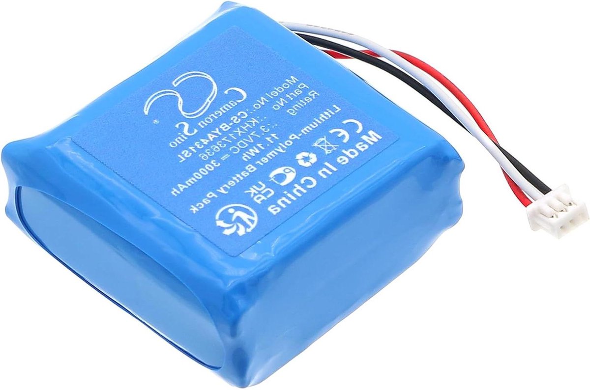 Babyfoon Batterij - Vervangende Accu - Babykamer Monitoren - Hoge Capaciteit - 3000mAh - Blauw