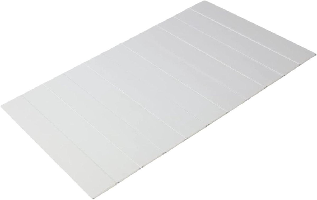 Badkuip Lade - Bad Plank Deksel - Ontspannen Weken - Opvouwbaar PVC Ontwerp - Tot 180cm Lengte - Wit