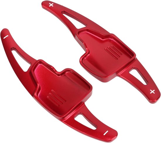 Schakelpeddels - Stuurwiel extensies - Sportieve upgrade - Duurzame aluminiumlegering - 20x7x5 cm - Rood — afbeelding 2