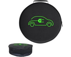 EV Kabel Organizer - Autolader Tas - Veilig Opbergen - Stof- en Waterdicht - 32x32x8 cm - Rond