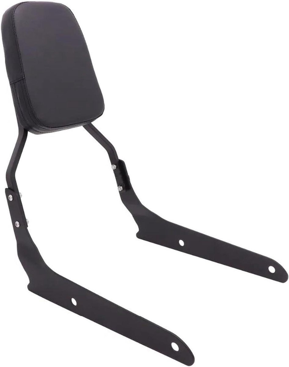Passagierskussen Motorfiets - Rugleuning Zitting - Comfortabel Rijden - Waterdicht PU-leer - 2.8 kg - Zwart