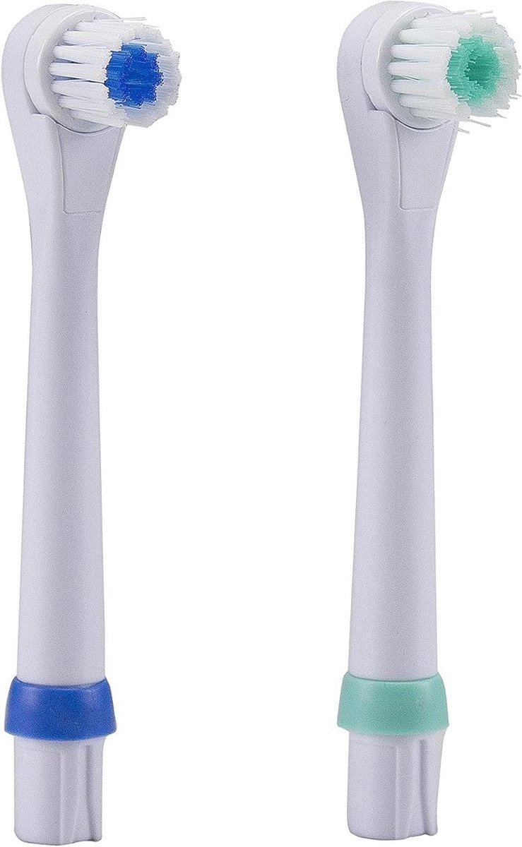 Borstelkoppen Set - Elektrische Tandenborstel - Mondhygiëne Onderhouden - Speciaal voor Kinderen - 2 Stuks - Wit Groen Blauw